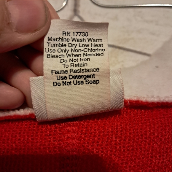 Vintage Christmas Santa Suit Baby Outfit Size 6 Months - Picture 8 of 8